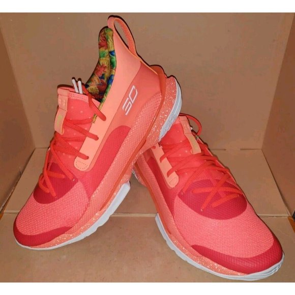Under Armour Curry 7 Sour Patch Kids Basketball Peach 3021258-603 Men\'s Sz 11.5 main image 8